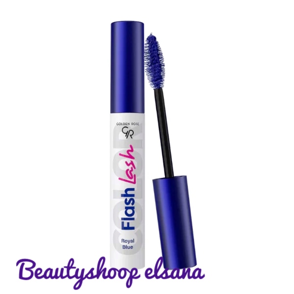 ریمل رنگی گلدن رز مدل FLASH LASH رنگ ROYAL BLUE