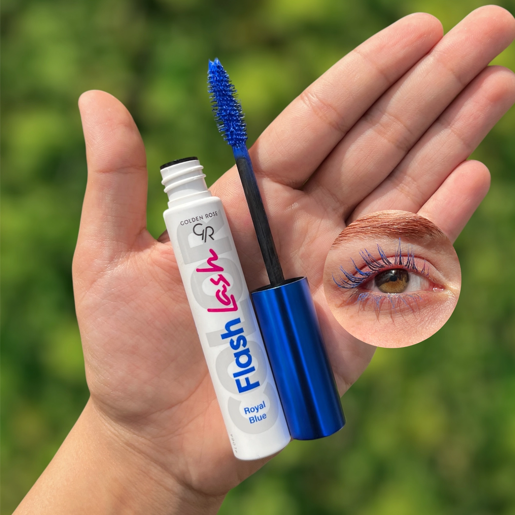 ریمل رنگی گلدن رز مدل FLASH LASH رنگ ROYAL BLUE