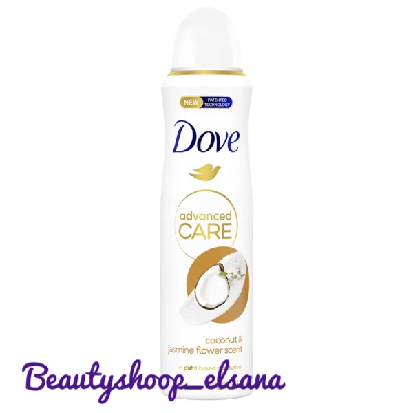 اسپری دئودورانت زنانه داو GO FRESH – رایحه نارگیل و گل یاس