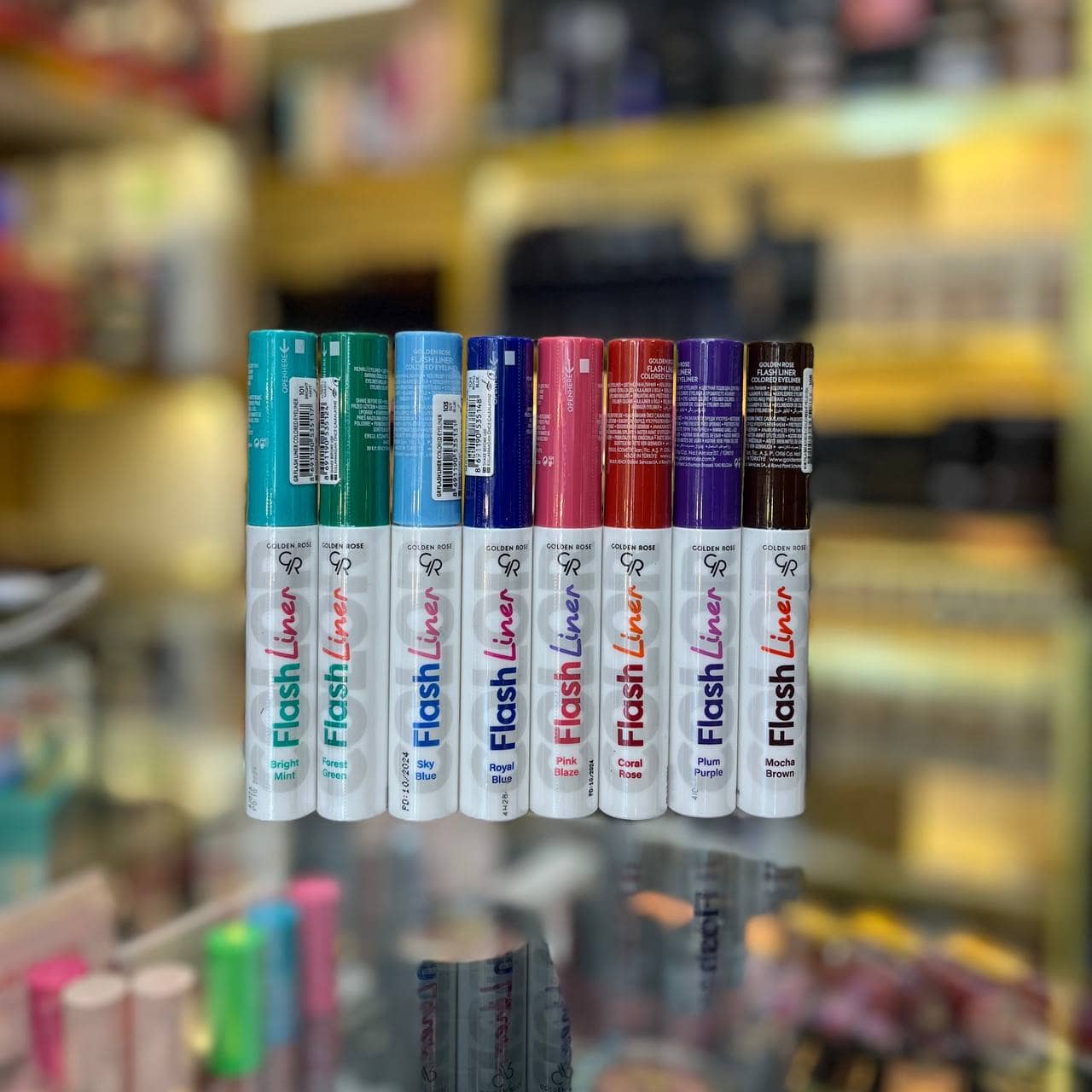 خط چشم رنگی گلدن رز مدل FLASH LINER رنگ MOCHA