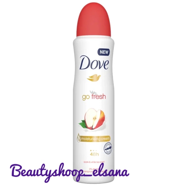 اسپری دئودورانت زنانه داو مدل GO FRESH – رایحه سیب و چای سفید