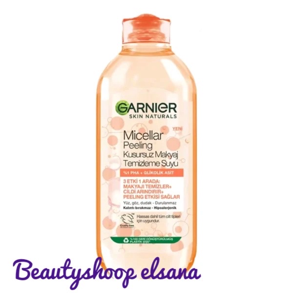 میسلار واتر لایه‌بردار گارنیر مدل PEELING – پاکسازی عمیق + لایه‌برداری ملایم