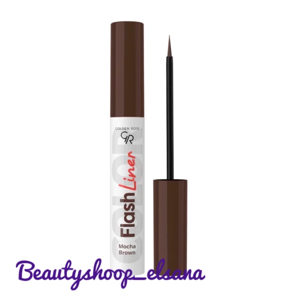 خط چشم رنگی گلدن رز مدل FLASH LINER رنگ MOCHA