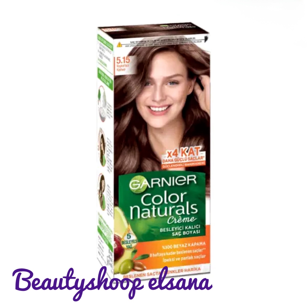 کیت رنگ موی گارنیر شماره 5.15 – قهوه‌ای براق
