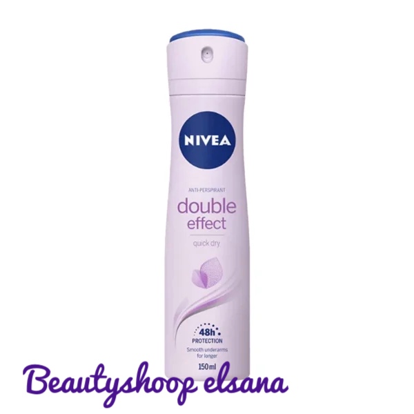 اسپری ضد تعریق زنانه نیوا مدل DOUBLE EFFECT حجم 150 میل