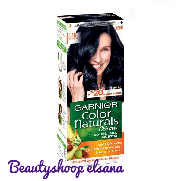 کیت رنگ موی گارنیر شماره 1.10 | مشکی غلیظ Intense Black